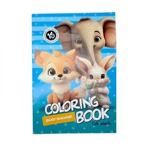 Розфарбовка, 210х297 мм, (БЛАКИТНА CUTE ANIMALS)