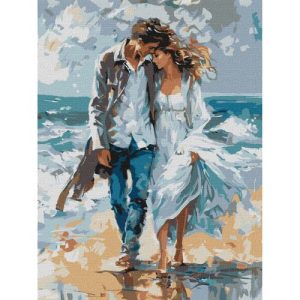 Картина по номерах "Пара на узбережжі" 30х40 см
