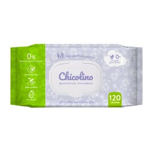 Серветки вологі для дітей з перших днів життя з клапаном Chicolino, 120 шт
