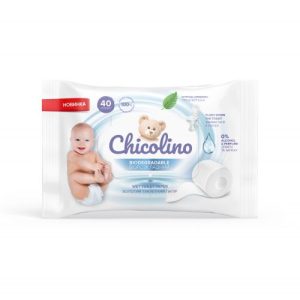 Chicolino, Туалетний папір вологий для дітей та дорослих, біорозкладний (40 шт)