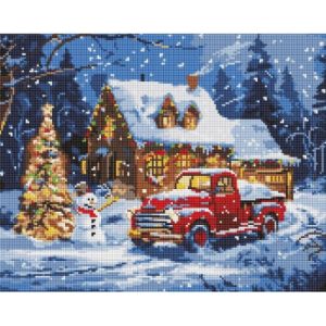 Алмазна мозаїка "Новорічні дива" 40х50см