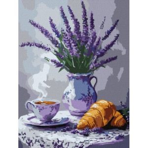 Картина за номерами "Лавандовий натюрморт" 30x40см
