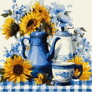 Картина за номерами "Сонячна кава" 40x40см