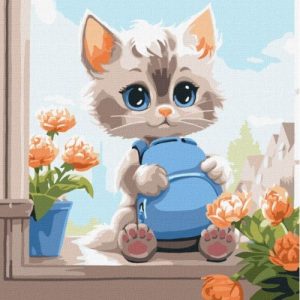 Картина за номерами "Милий пухнастик" 40х40 см