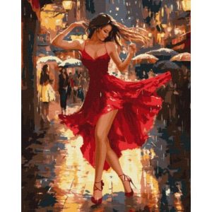 Картина за номерами "Танець під дощем" 40х50 см