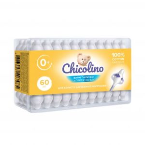 Дитячі ватні палички Chicolino, 60 шт
