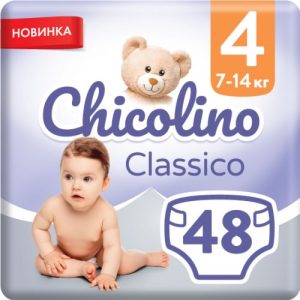 Дитячі підгузки Chicolino Classico розмір 4 (7-14 кг), 48 шт