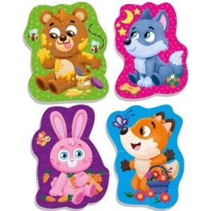 Мʼякі пазли для малюків "Лісові звірі"