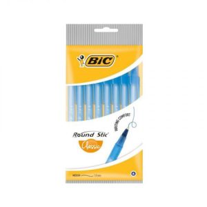 BIC Ручка Round Stic Синя 8 уп.