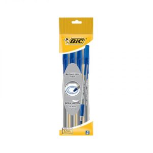 BIC Ручка Round Stic Exact Синя 4уп.