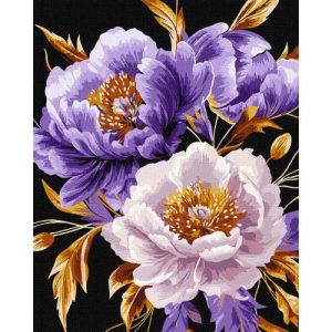 Картина за номерами з фарбами металік "Пурпуровий шик" 40x50 см