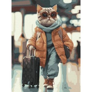 Картина за номерами "Стильний пасажир" 30х40 см