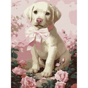 Картина за номерами "Пухнастий подарунок" 30х40 см