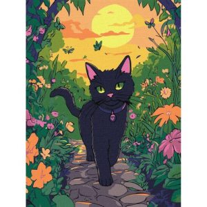 Картина за номерами "Котик у саду" 30x40 см