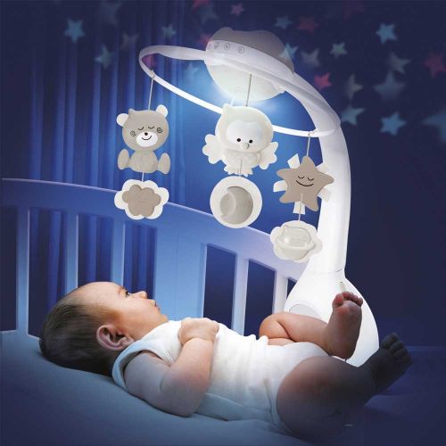 INFANTINO Мобіль музичний з проектором 3 в 1, сірий