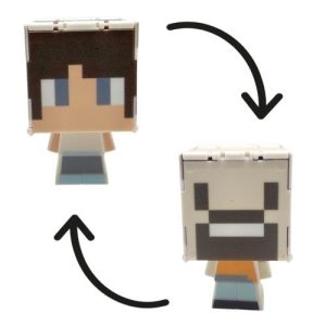 Герой-трансформер "Майнкрафт/MINECRAFT" (КОРИЧНЕВИЙ) на планшеті