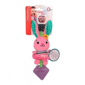 Іграшка м'яка навісна з прорізувачем Зайченя