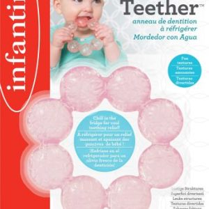 Прорізувач для зубів з водою, рожевий