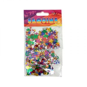 Блискітки, різні форми/кольори 5г*3 пакетики