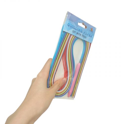 Набори паперу для квілінгу,150 аркушів,520х5мм,15кольорів