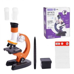 Мікроскоп з набором (ПОМАРАНЧЕВИЙ)