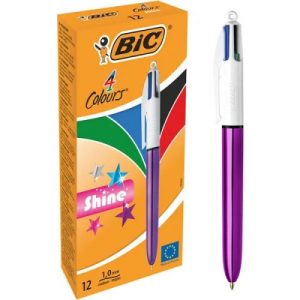 Кулькова ручка BIC 4 Colours Shine Pink