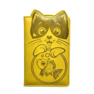 Блокнот,Кожзам,А6, 64аркуші (КОТИК І РИБКА)