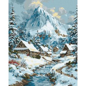 Картина за номерами "Новорічний краєвид" 40х50 см
