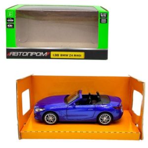 Машинка металева "АВТОПРОМ. 1:38 BMW Z4 M40i" (СИНЯ)