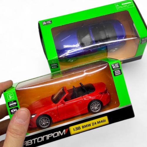 Машинка металева "АВТОПРОМ. 1:38 BMW Z4 M40i" (ЧЕРВОНА)