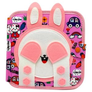 Мʼяка книжка-бізіборд (фетр, пальчикові ігри, цифри, сортер по кольорах, пискавка, елементи на липучках та кнопках)