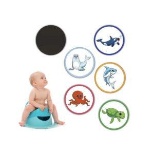 Наліпки для привчання дитини до горщика Морські тварини (5 шт.)