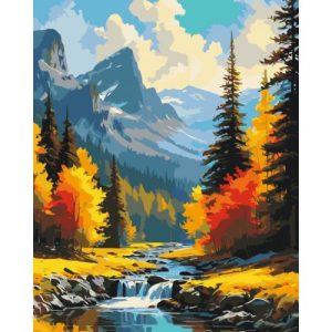 Картина за номерами "Гірський краєвид" 40x50 см