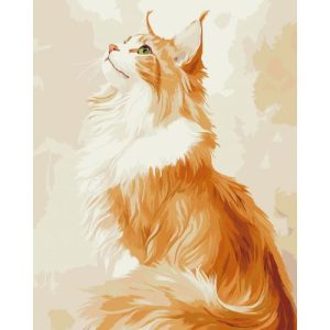 Картина за номерами "Рудий Мейн-кун" 40х50 см