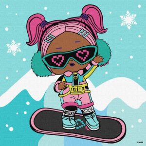 Картина за номерами "L.O.L. Surprise! Jolly Vibes. V.R.Q.T." 25х25 см