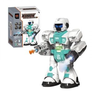 Робот на р.к.інтер-ний.батар. муз.світ.пар.стріляє,танцює кор.24,5*13*19 см.