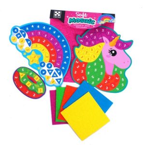 Набір для творчості зі плюшевою мозаїкою «Єдиноріг та Веселка» укр