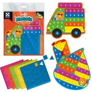 Набір для творчості зі плюшевою мозаїкою «Транспорт» укр