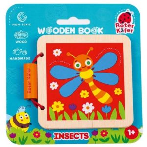Деревʼяна іграшка "Деревʼяна книга. Комахи"