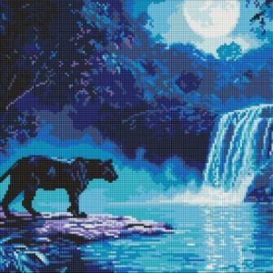 Алмазна мозаїка - "Нічний хижак" ©art_selena_ua, 40х50см