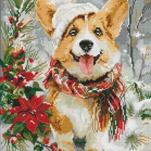 Алмазна мозаїка - "Щасливий песик" ©art_selena_ua, 40х50см