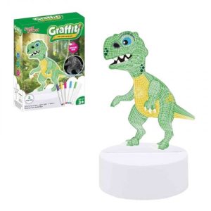 Нічник працює від мережі, підсвічування, 3 кольори світла, фломастери, USB кабель, в коробці