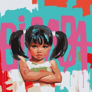 Картина за номерами - "Бімба" ©Mariia Kotiuzhynska, 50х50см