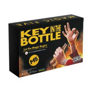 Пристрій для демонстрації фокусів і трюків в ігровій формі "Magic Five. Key in the Bottle"