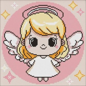 Алмазна мозаїка - "Святе янголятко" ©art_selena_ua, 30х30см