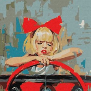 Картина за номерами - "Круте дівчисько" ©Mariia Kotiuzhynska, 50х50см