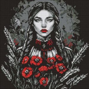 Алмазна мозаїка - "Жіноча сила" ©art_selena_ua, 40х40см