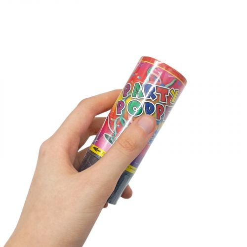 Набір хлопушок конфетті PARTY POPPER 11.5 см (набір 4 шт.) - Зображення 2