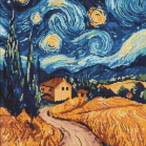 Алмазна мозаїка - "Українська ніч" ©art_selena_ua, 40х50см