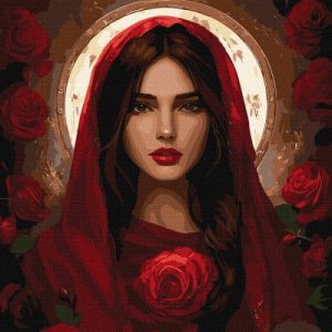 Картина за номерами - "Травнева троянда" ©art_selena_ua, 40х40см